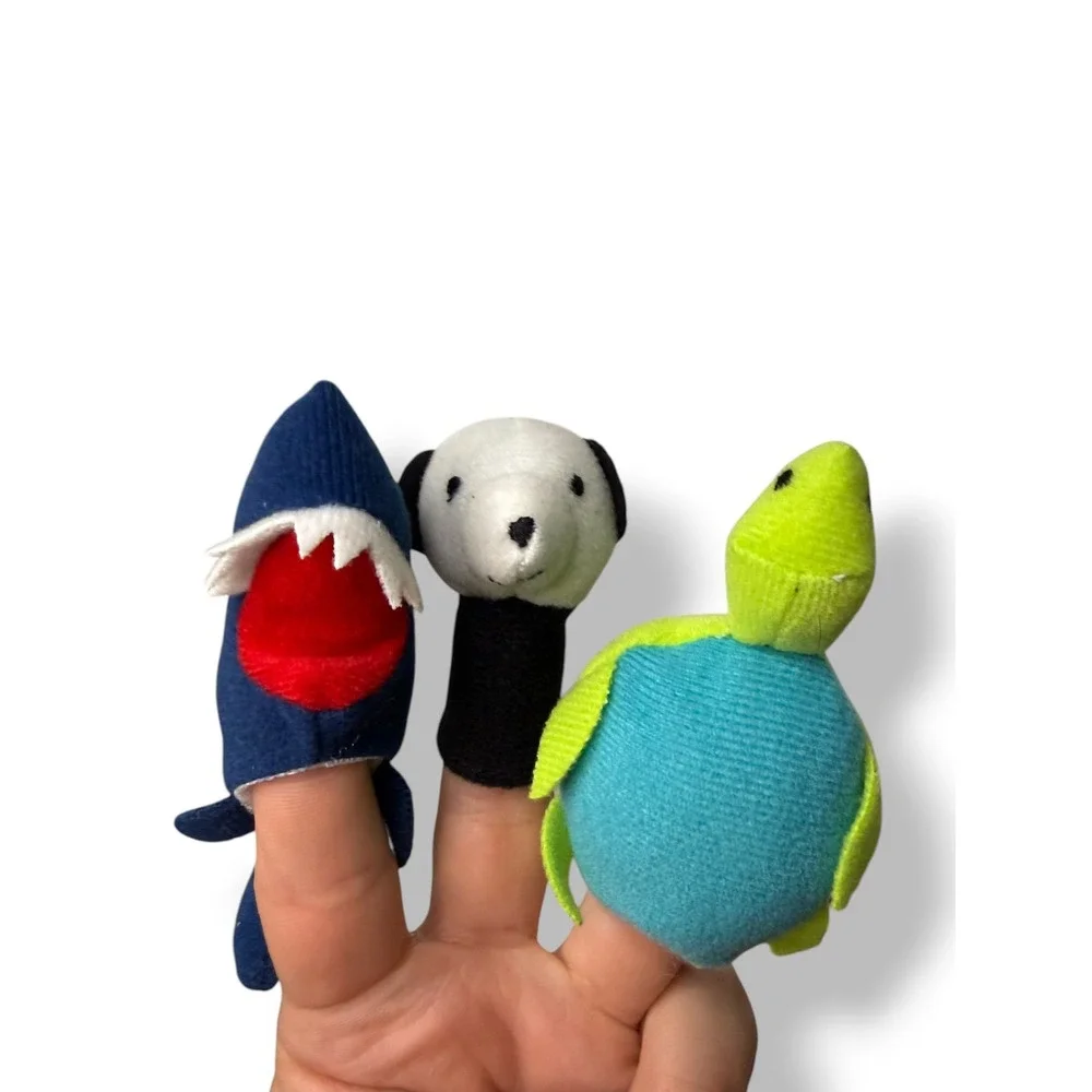 IKEA TITTA DJUR Set of 9 Colorful Animal‎ Finger Puppets
